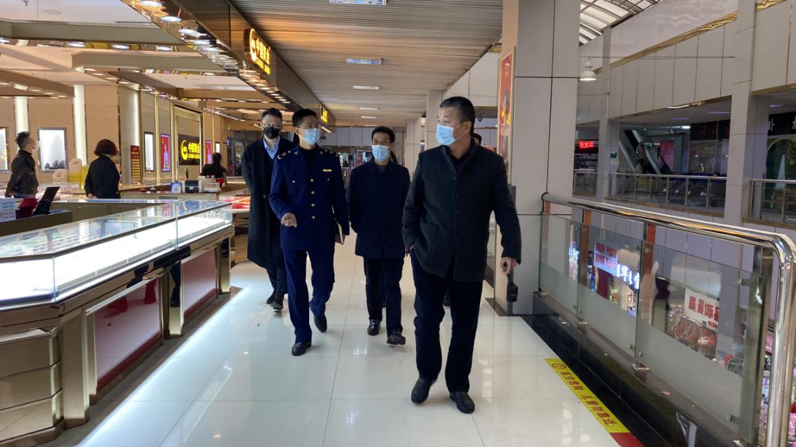 拱墅区市场羁系局向导走访钱江商城