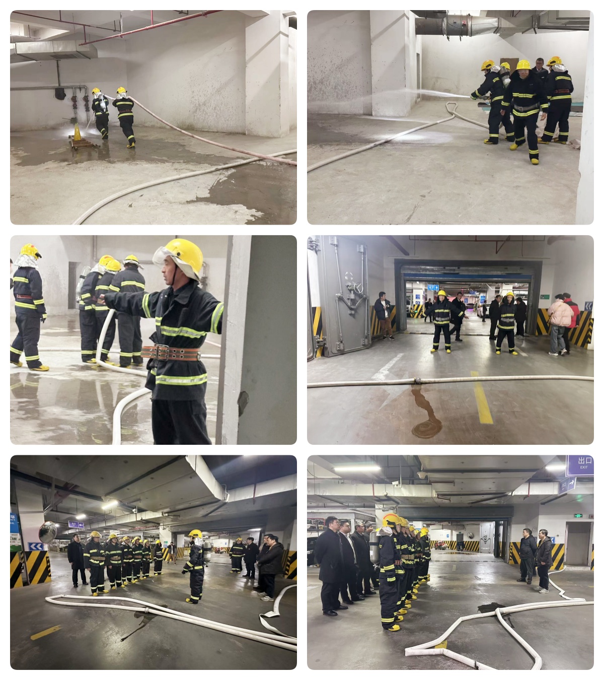 水晶城团结大关街道、钱江商城开展消防联勤联动演练