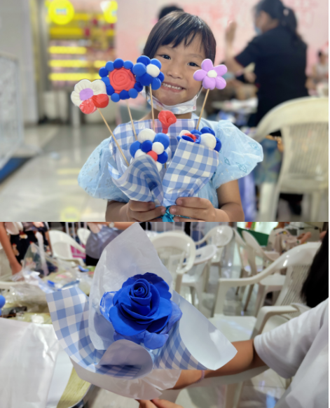 水晶城“情满西席-超轻粘土花束DIY”运动圆满举行