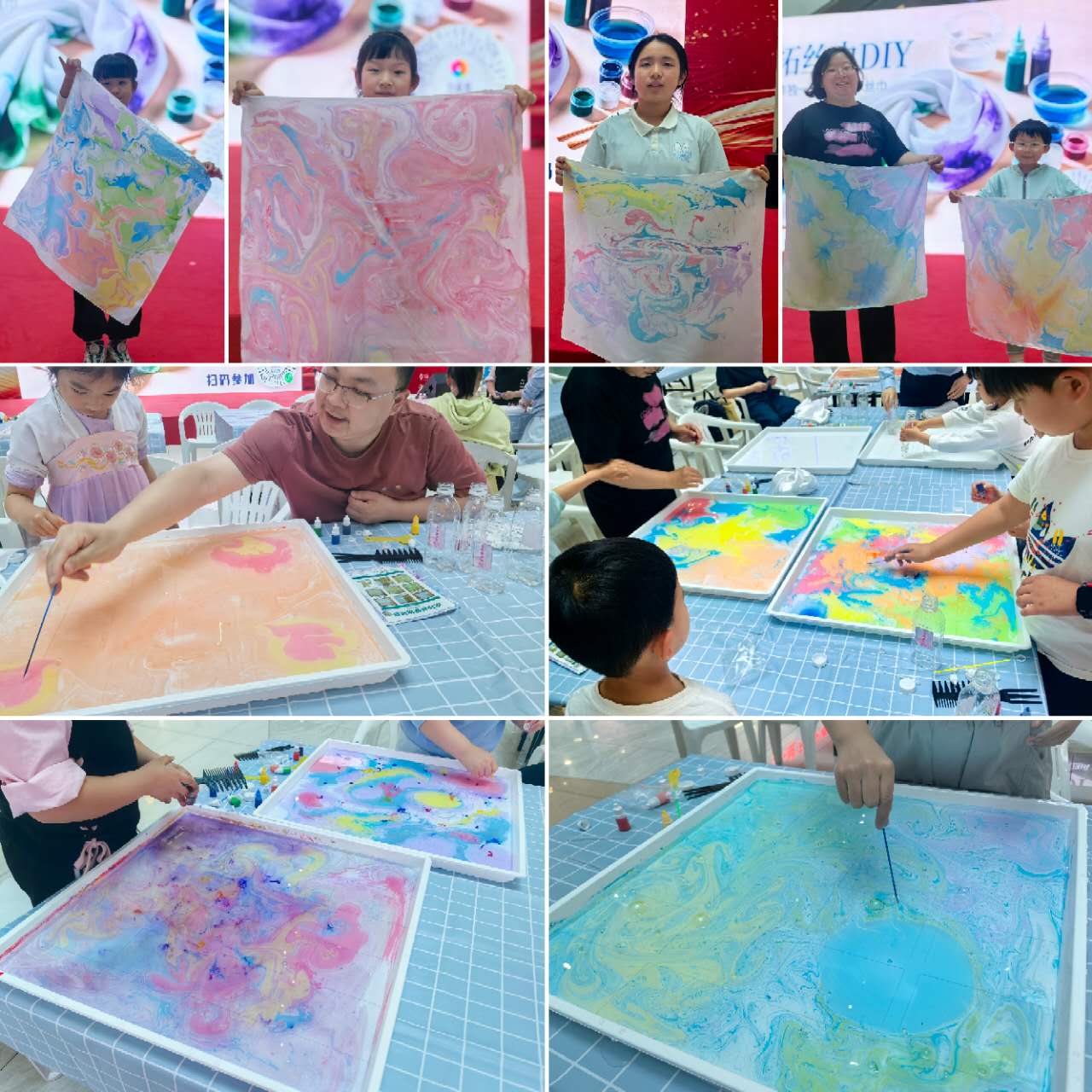 水晶城“水拓丝巾DIY”非遗主题运动圆满举行