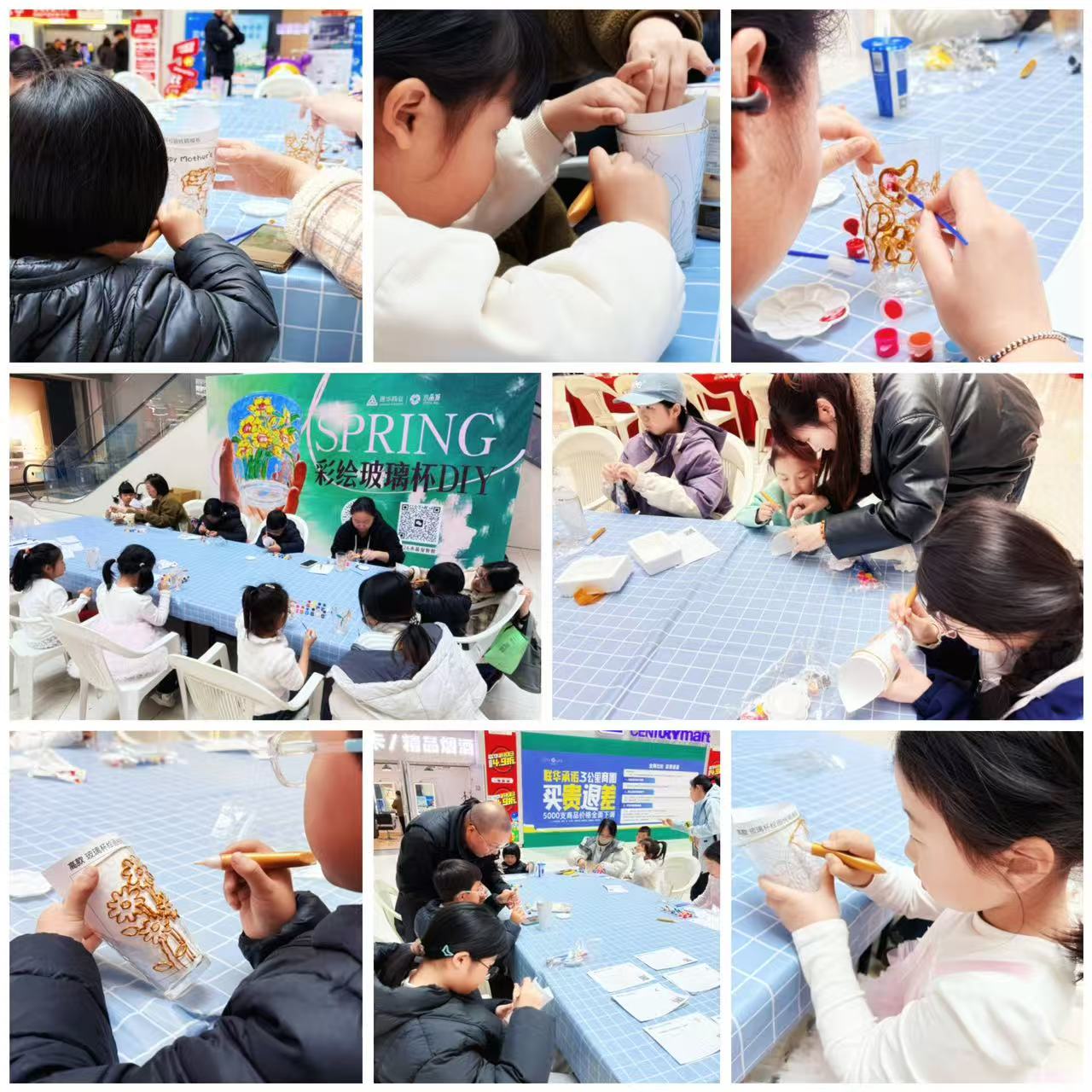 春日绘新意，，，，，，，杯间藏春光 ——水晶城彩绘玻璃杯 DIY 运动圆满落幕