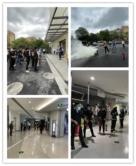 水晶城组织开展消防应急疏散演练运动