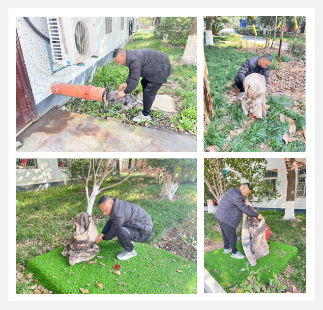 应对寒潮流管穿上“棉衣”